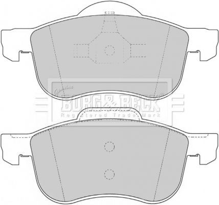BORG & BECK Комплект тормозных колодок, дисковый тормоз BBP1695